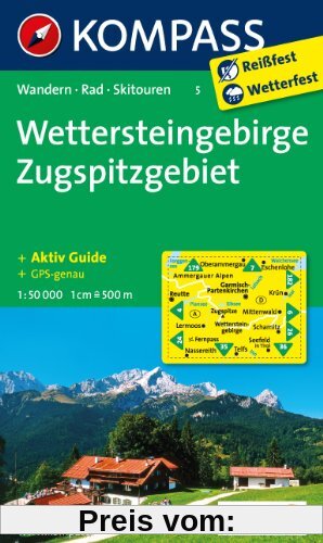 Wettersteingebirge - Zugspitzgebiet 1: 50 000: Wandern / Rad / Skitouren. GPS-geeignet